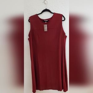 Plus Size J Jill ponte knit seamed dress. NWT